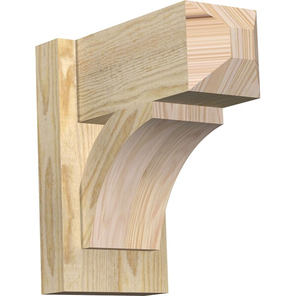 Ekena Millwork Thorton Craftsman Rough Sawn Outlooker, Douglas Fir, 6"W x 12"D x 12"H OUT06X12X12THR04RDF - main